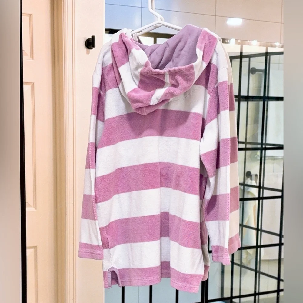 KIDS - Potterybarn Kids Purple Stripe Swim Coverup - Size 8-10